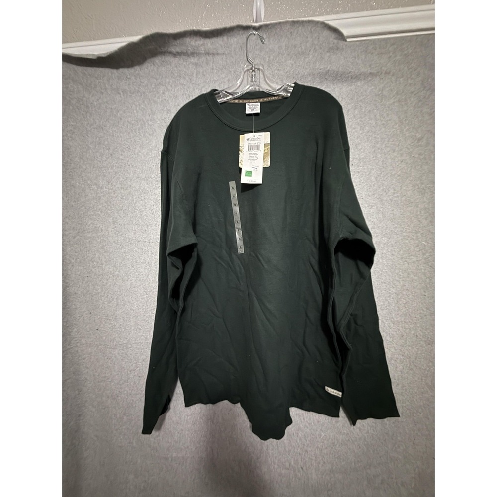 Columbia Shirt Mens XL‎ Green Lava Cave Crew Thermal Long Sleeve AM6925-378
